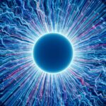 디지털 시대, 눈 건강 지키는 스마트한 습관 A close up of a blue eyeball in the dark